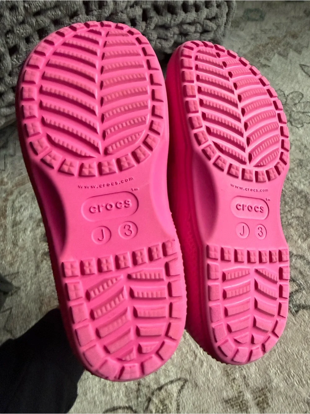 CROCS Kids Hot Pink Waterproof Rain Boots